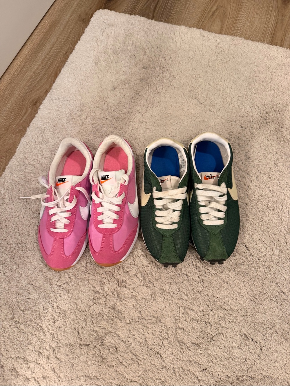 Nike Green and Blue Casual Low-Top Sneakers